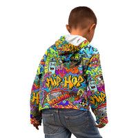 Hip Hop Graffiti Art Kid Hoodie Black Power - Wonder Print Shop