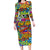 Hip Hop Graffiti Art Long Sleeve Bodycon Dress Black Power - Wonder Print Shop