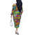 Hip Hop Graffiti Art Off The Shoulder Long Sleeve Dress Black Power - Wonder Print Shop