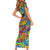 Hip Hop Graffiti Art Short Sleeve Bodycon Dress Black Power - Wonder Print Shop