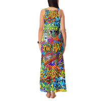 Hip Hop Graffiti Art Tank Maxi Dress Black Power - Wonder Print Shop