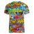 Hip Hop Graffiti Art Women V Neck T Shirt Black Power - Wonder Print Shop