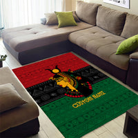 Personalized Queen In Pan-African Colors Area Rug Egyptian Beautiful Goddess - Wonder Print Shop