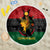 Personalized Queen In Pan-African Colors Beach Blanket Egyptian Beautiful Goddess - Wonder Print Shop
