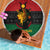 Personalized Queen In Pan-African Colors Beach Blanket Egyptian Beautiful Goddess - Wonder Print Shop