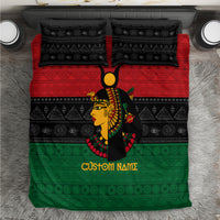 Personalized Queen In Pan-African Colors Bedding Set Egyptian Beautiful Goddess - Wonder Print Shop