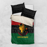 Personalized Queen In Pan-African Colors Bedding Set Egyptian Beautiful Goddess - Wonder Print Shop