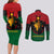 Personalized Queen In Pan-African Colors Couples Matching Long Sleeve Bodycon Dress and Long Sleeve Button Shirt Egyptian Beautiful Goddess