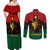 Personalized Queen In Pan-African Colors Couples Matching Off Shoulder Maxi Dress and Long Sleeve Button Shirt Egyptian Beautiful Goddess - Wonder Print Shop