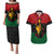 Personalized Queen In Pan-African Colors Couples Matching Puletasi and Hawaiian Shirt Egyptian Beautiful Goddess - Wonder Print Shop