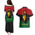 Personalized Queen In Pan-African Colors Couples Matching Puletasi and Hawaiian Shirt Egyptian Beautiful Goddess