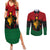 Personalized Queen In Pan-African Colors Couples Matching Summer Maxi Dress and Long Sleeve Button Shirt Egyptian Beautiful Goddess - Wonder Print Shop