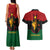 Personalized Queen In Pan-African Colors Couples Matching Tank Maxi Dress and Hawaiian Shirt Egyptian Beautiful Goddess - Wonder Print Shop