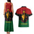 Personalized Queen In Pan-African Colors Couples Matching Tank Maxi Dress and Hawaiian Shirt Egyptian Beautiful Goddess
