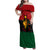 Personalized Queen In Pan-African Colors Family Matching Off Shoulder Maxi Dress and Hawaiian Shirt Egyptian Beautiful Goddess - Wonder Print Shop