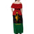 Personalized Queen In Pan-African Colors Family Matching Off Shoulder Maxi Dress and Hawaiian Shirt Egyptian Beautiful Goddess - Wonder Print Shop
