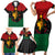 Personalized Queen In Pan-African Colors Family Matching Short Sleeve Bodycon Dress and Hawaiian Shirt Egyptian Beautiful Goddess