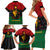 Personalized Queen In Pan-African Colors Family Matching Short Sleeve Bodycon Dress and Hawaiian Shirt Egyptian Beautiful Goddess