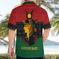 Personalized Queen In Pan-African Colors Hawaiian Shirt Egyptian Beautiful Goddess - Wonder Print Shop