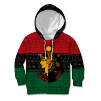 Personalized Queen In Pan-African Colors Kid Hoodie Egyptian Beautiful Goddess - Wonder Print Shop