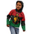 Personalized Queen In Pan-African Colors Kid Hoodie Egyptian Beautiful Goddess