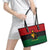 Personalized Queen In Pan-African Colors Leather Tote Bag Egyptian Beautiful Goddess - Wonder Print Shop