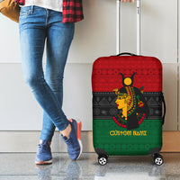 Personalized Queen In Pan-African Colors Luggage Cover Egyptian Beautiful Goddess - Wonder Print Shop