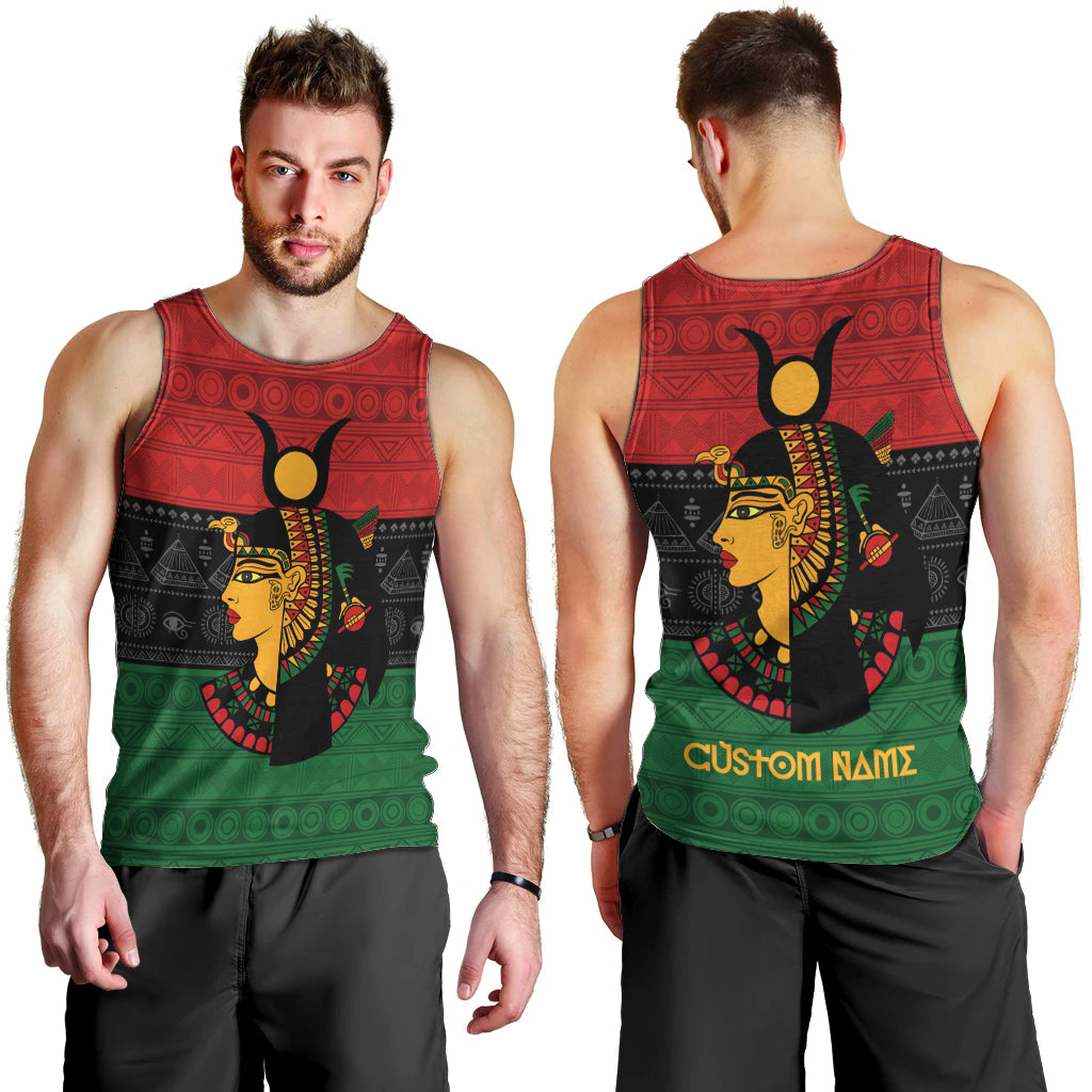 Personalized Queen In Pan-African Colors Men Tank Top Egyptian Beautiful Goddess - Wonder Print Shop