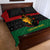 Personalized Queen In Pan-African Colors Quilt Bed Set Egyptian Beautiful Goddess