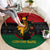 Personalized Queen In Pan-African Colors Round Carpet Egyptian Beautiful Goddess