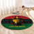 Personalized Queen In Pan-African Colors Round Carpet Egyptian Beautiful Goddess