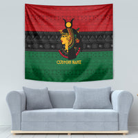 Personalized Queen In Pan-African Colors Tapestry Egyptian Beautiful Goddess - Wonder Print Shop