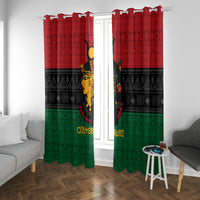 Personalized Queen In Pan-African Colors Window Curtain Egyptian Beautiful Goddess - Wonder Print Shop