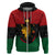 Personalized Queen In Pan-African Colors Zip Hoodie Egyptian Beautiful Goddess - Wonder Print Shop