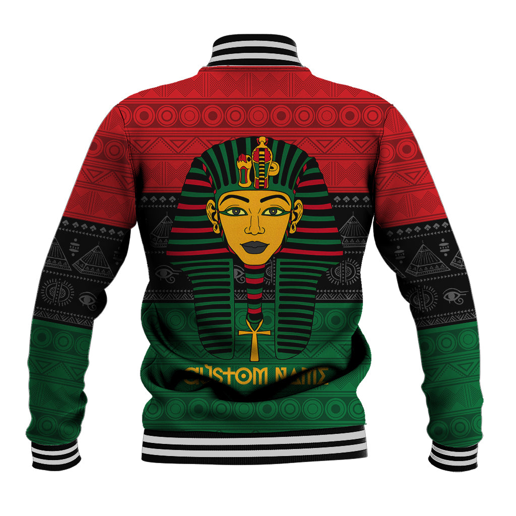 Personalized Pharaoh In Pan-African Colors Baseball Jacket Ancient Egypt - Wonder Print Shop