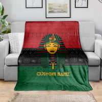 Personalized Pharaoh In Pan-African Colors Blanket Ancient Egypt