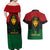 Personalized Pharaoh In Pan-African Colors Couples Matching Off Shoulder Maxi Dress and Hawaiian Shirt Ancient Egypt
