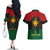 Personalized Pharaoh In Pan-African Colors Couples Matching Off The Shoulder Long Sleeve Dress and Hawaiian Shirt Ancient Egypt