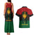 Personalized Pharaoh In Pan-African Colors Couples Matching Tank Maxi Dress and Hawaiian Shirt Ancient Egypt