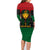 Personalized Pharaoh In Pan-African Colors Family Matching Long Sleeve Bodycon Dress and Hawaiian Shirt Ancient Egypt
