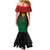 Personalized Pharaoh In Pan-African Colors Family Matching Mermaid Dress and Hawaiian Shirt Ancient Egypt