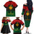 Personalized Pharaoh In Pan-African Colors Family Matching Off The Shoulder Long Sleeve Dress and Hawaiian Shirt Ancient Egypt