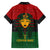 Personalized Pharaoh In Pan-African Colors Family Matching Off The Shoulder Long Sleeve Dress and Hawaiian Shirt Ancient Egypt - Wonder Print Shop