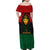 Personalized Pharaoh In Pan-African Colors Family Matching Off Shoulder Maxi Dress and Hawaiian Shirt Ancient Egypt