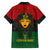 Personalized Pharaoh In Pan-African Colors Family Matching Off Shoulder Short Dress and Hawaiian Shirt Ancient Egypt