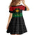 Personalized Pharaoh In Pan-African Colors Family Matching Short Sleeve Bodycon Dress and Hawaiian Shirt Ancient Egypt