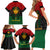 Personalized Pharaoh In Pan-African Colors Family Matching Short Sleeve Bodycon Dress and Hawaiian Shirt Ancient Egypt