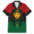 Personalized Pharaoh In Pan-African Colors Family Matching Short Sleeve Bodycon Dress and Hawaiian Shirt Ancient Egypt - Wonder Print Shop