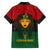 Personalized Pharaoh In Pan-African Colors Family Matching Short Sleeve Bodycon Dress and Hawaiian Shirt Ancient Egypt