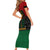 Personalized Pharaoh In Pan-African Colors Family Matching Short Sleeve Bodycon Dress and Hawaiian Shirt Ancient Egypt - Wonder Print Shop